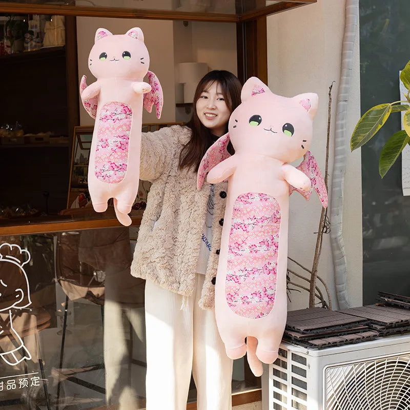 kawaiies-softtoys-plushies-kawaii-plush-Long Snuggly Luna & Solis Sakura Cat Plushies Soft toy 