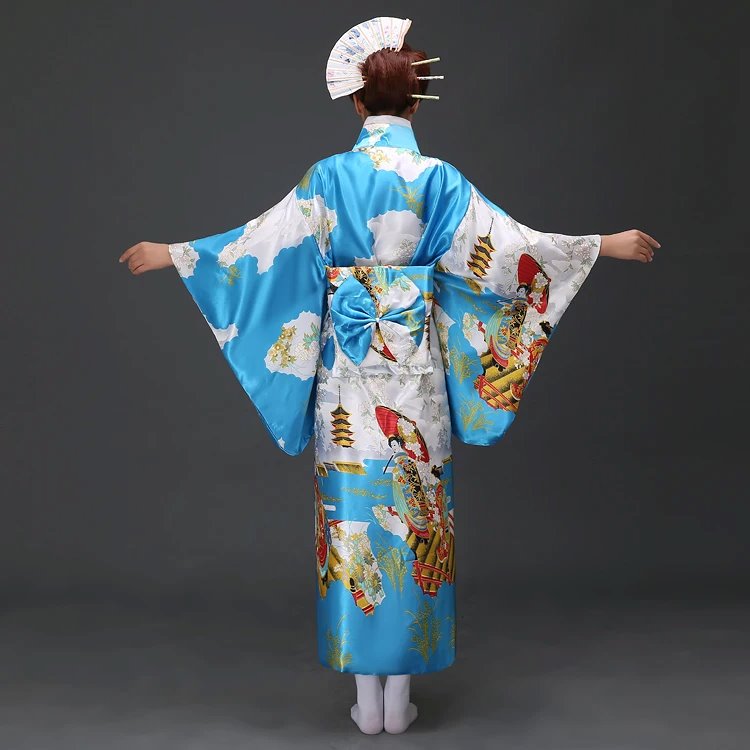 kawaiies-softtoys-plushies-kawaii-plush-Long Traditional Japanese-themed Cloudy Women's Kimono Apparel 