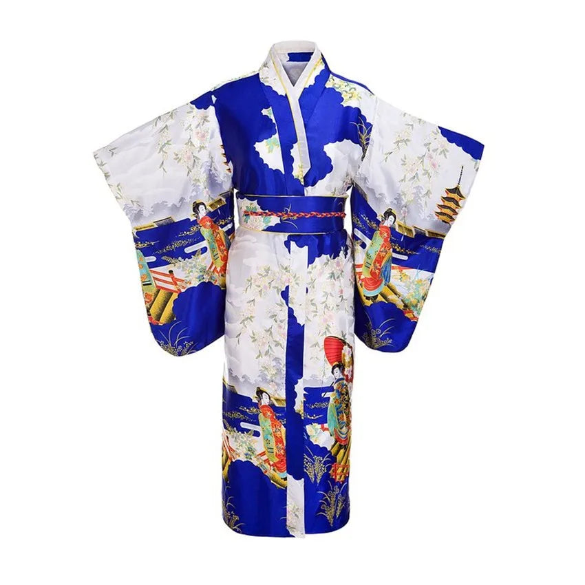 kawaiies-softtoys-plushies-kawaii-plush-Long Traditional Japanese-themed Cloudy Women's Kimono Apparel 