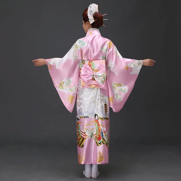 kawaiies-softtoys-plushies-kawaii-plush-Long Traditional Japanese-themed Cloudy Women's Kimono Apparel 