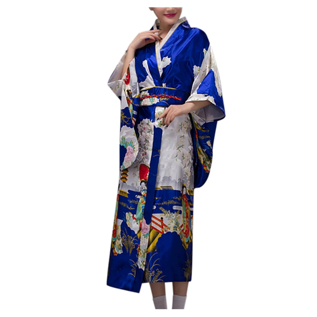 kawaiies-softtoys-plushies-kawaii-plush-Long Traditional Japanese-themed Cloudy Women's Kimono Apparel 