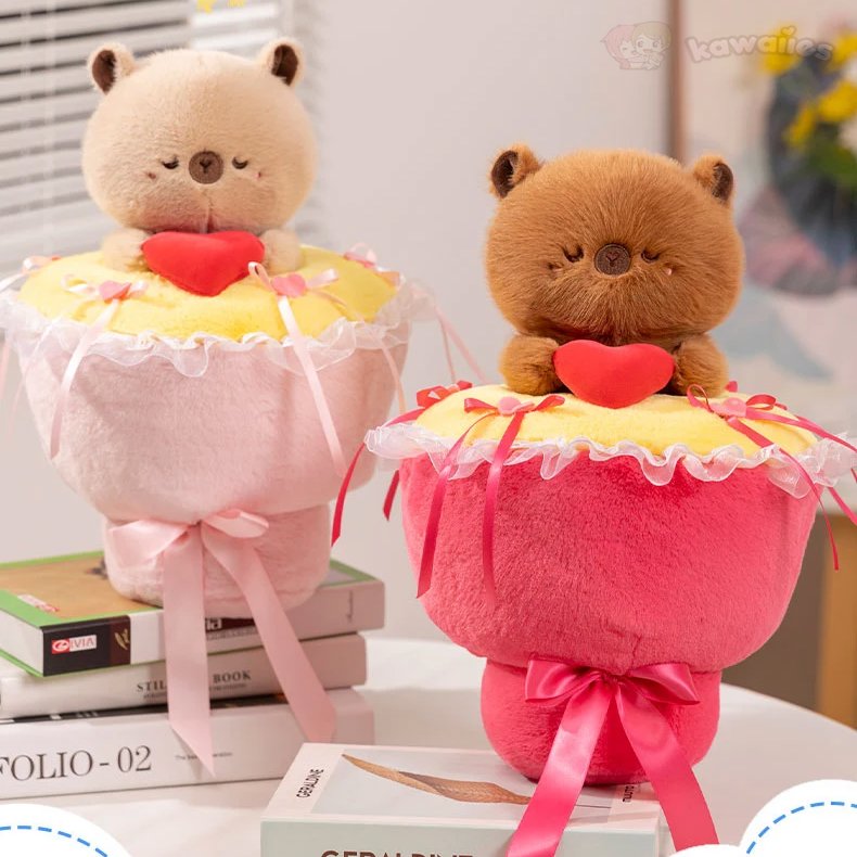 kawaiies-softtoys-plushies-kawaii-plush-Lovely Capybara Plush Bouquet Soft toy 