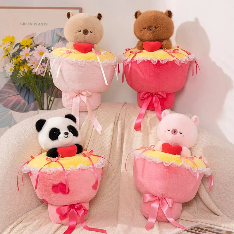 kawaiies-softtoys-plushies-kawaii-plush-Lovely Capybara Plush Bouquet Soft toy 