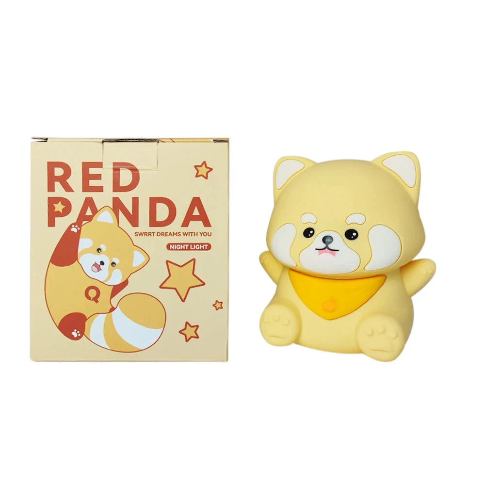 kawaiies-softtoys-plushies-kawaii-plush-Lovely Red Panda LED Night Light Home Decor 
