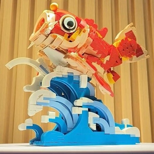 kawaiies-softtoys-plushies-kawaii-plush-Lucky Red Fish Wave Micro Building Set Build it 