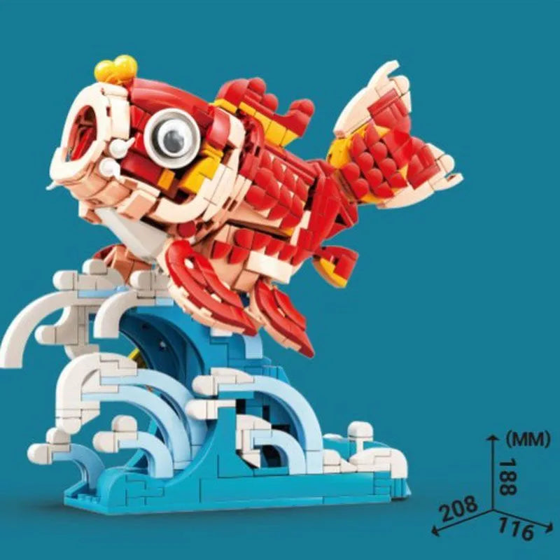 kawaiies-softtoys-plushies-kawaii-plush-Lucky Red Fish Wave Micro Building Set Build it 