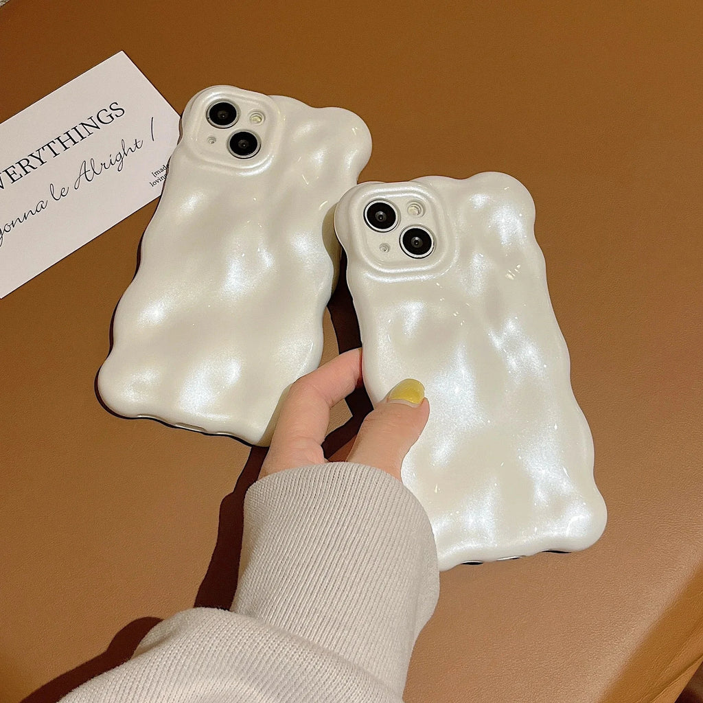 kawaiies-softtoys-plushies-kawaii-plush-Luxury Pearl White Wave iPhone Case Accessories 