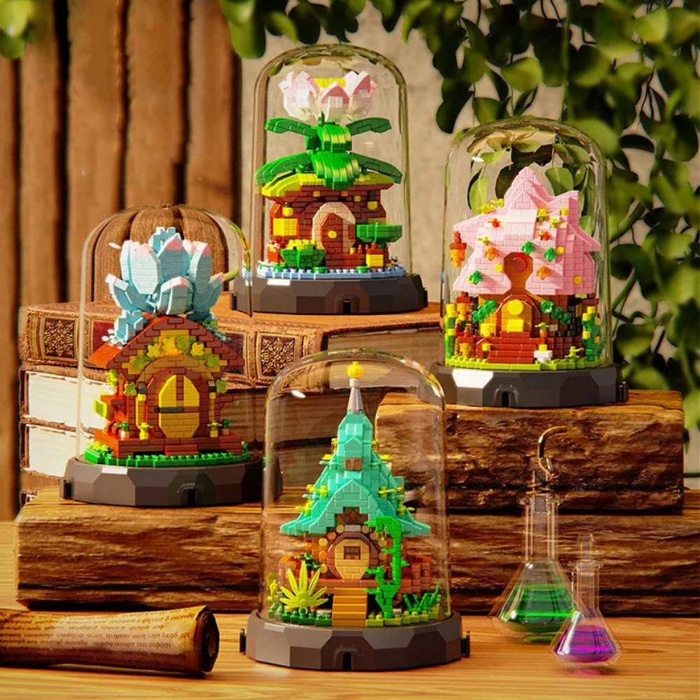 kawaiies-softtoys-plushies-kawaii-plush-Magical Flower Treehouse Capsules Nano Building Sets Build it 