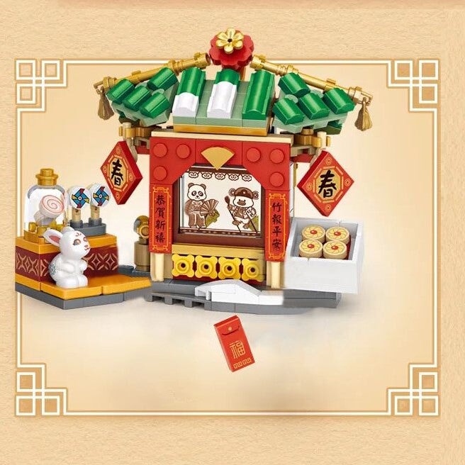 kawaiies-softtoys-plushies-kawaii-plush-Mei Mei Panda Peking Duck Restaurant Micro Building Blocks With Lights Build it 