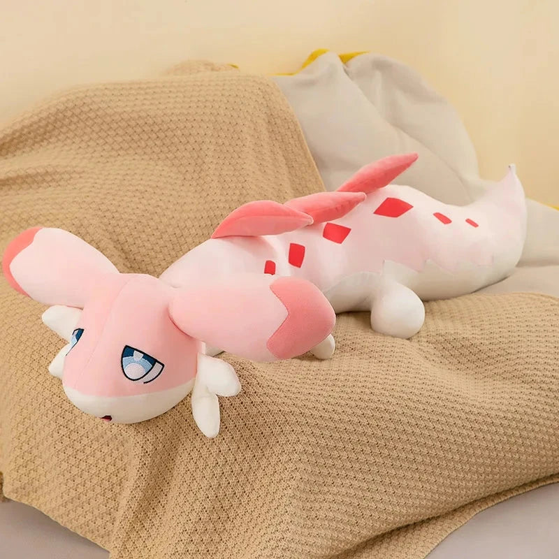 kawaiies-softtoys-plushies-kawaii-plush-Melody and Sofi the Long Hybrid Dragon Plushies Soft toy Pink (Melody) 37in / 95cm 