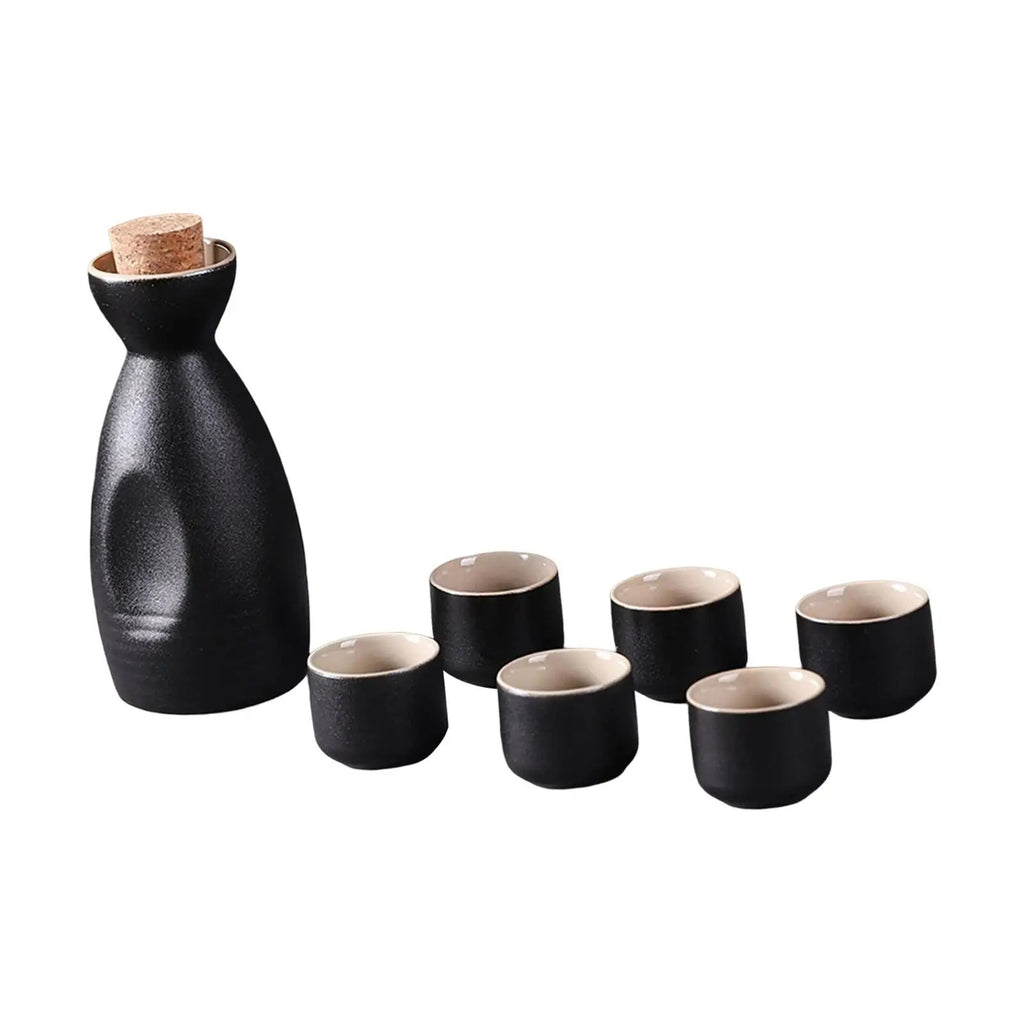 kawaiies-softtoys-plushies-kawaii-plush-Midnight Japanese Style Ceramic Sake Set Home Decor 