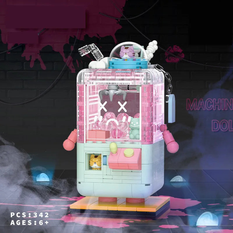 kawaiies-softtoys-plushies-kawaii-plush-Mini Babydoll Claw Machine Building Set Build it Pink Juice Box 