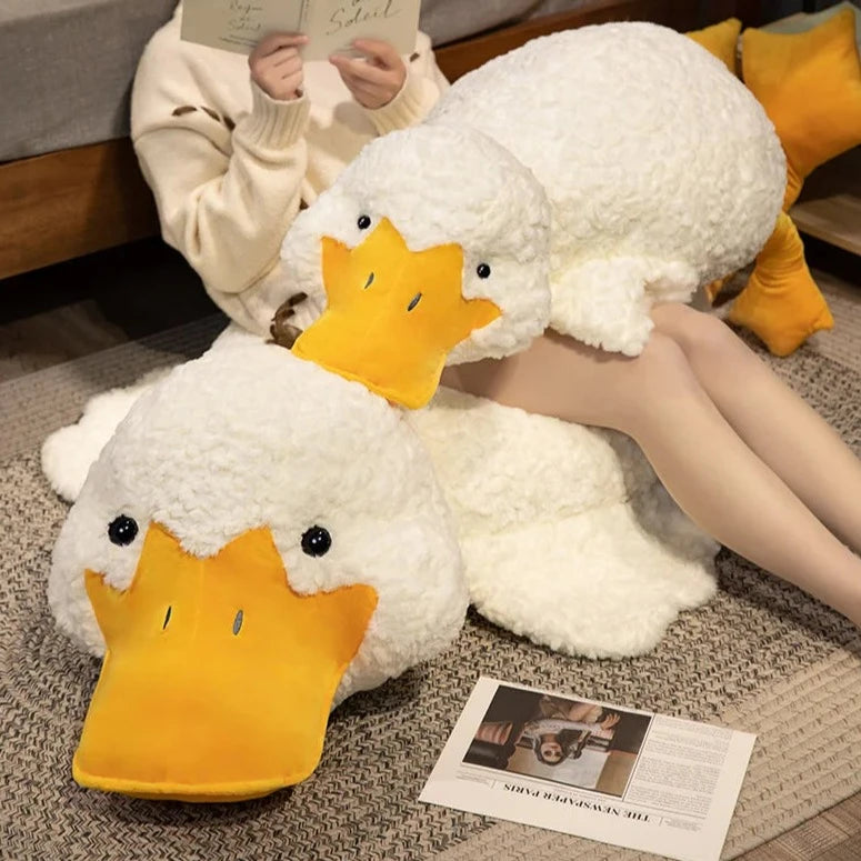 kawaiies-softtoys-plushies-kawaii-plush-Molly the Giant Fluffy White Duck Plushie Soft toy 