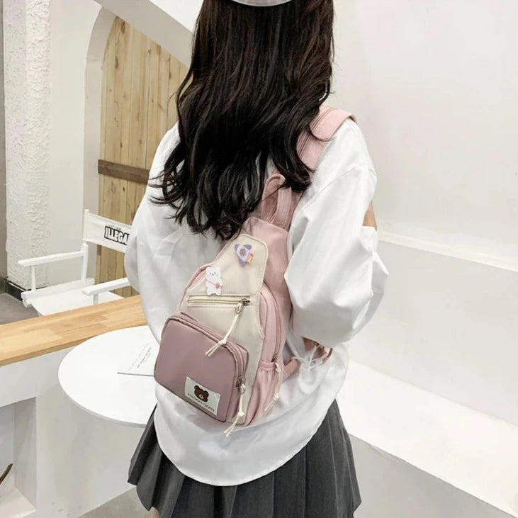 kawaiies-softtoys-plushies-kawaii-plush-Myron Bear Colour Block Mini Backpack Apparel 