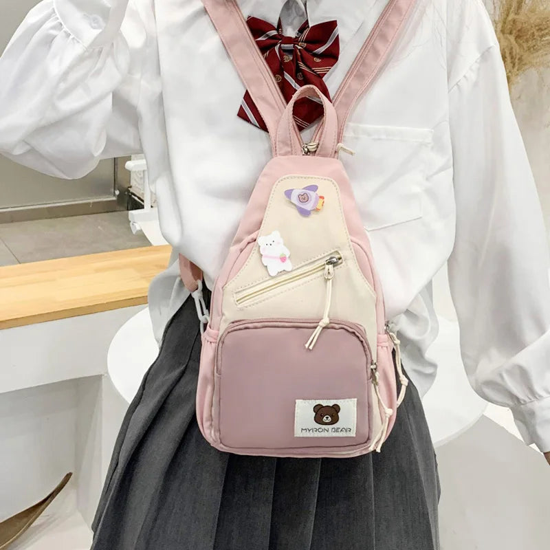 kawaiies-softtoys-plushies-kawaii-plush-Myron Bear Colour Block Mini Backpack Apparel 