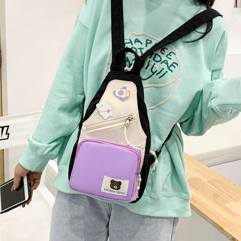 kawaiies-softtoys-plushies-kawaii-plush-Myron Bear Colour Block Mini Backpack Apparel 