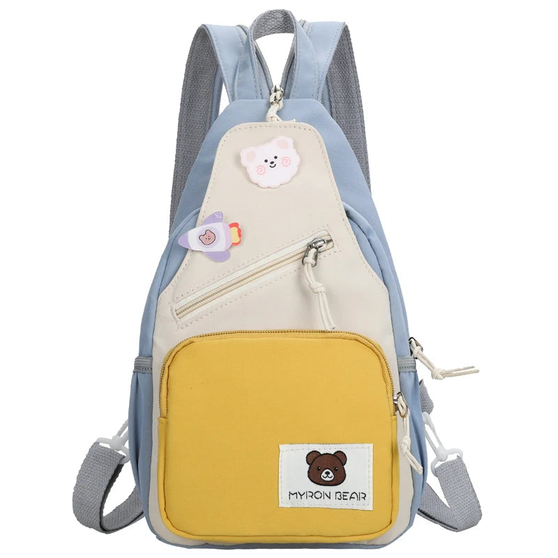 kawaiies-softtoys-plushies-kawaii-plush-Myron Bear Colour Block Mini Backpack Apparel Blue 