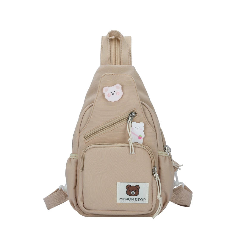 kawaiies-softtoys-plushies-kawaii-plush-Myron Bear Colour Block Mini Backpack Apparel Plain Khaki 