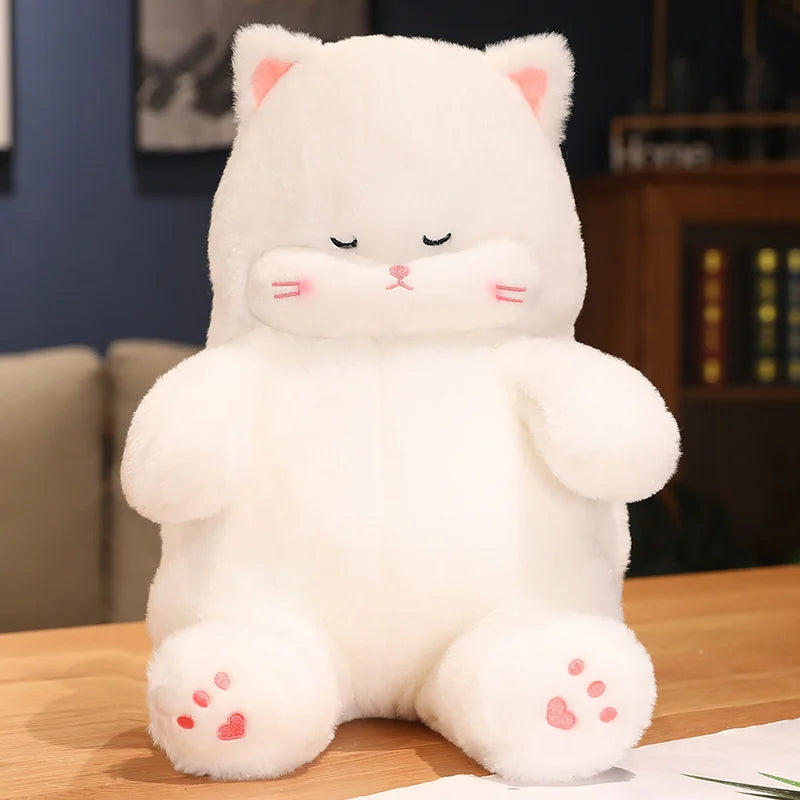 kawaiies-softtoys-plushies-kawaii-plush-Napping Noodle Cat Plush Soft toy White 16in / 40cm 