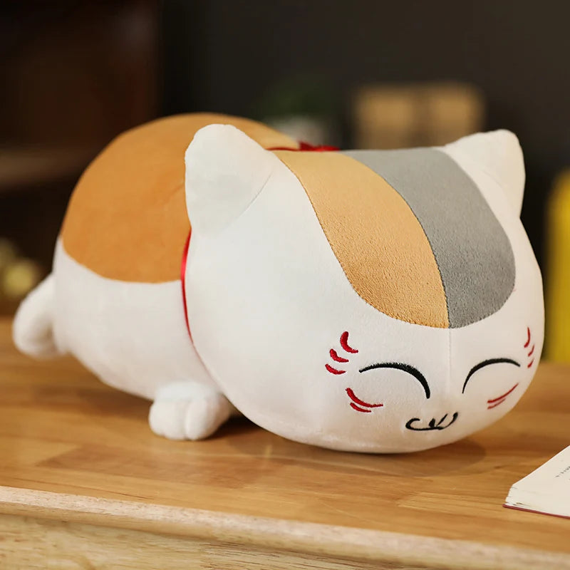 kawaiies-softtoys-plushies-kawaii-plush-Natsume Yuujinchou Nyanko Cat White Black Plushie Soft toy 