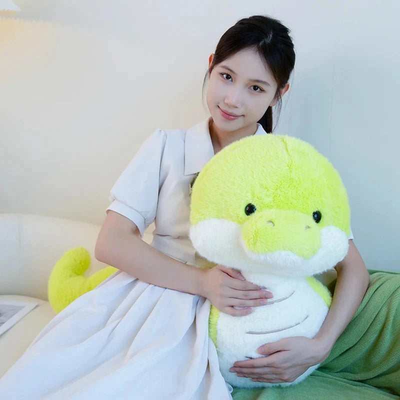 kawaiies-softtoys-plushies-kawaii-plush-Noodles the Long Green Fluffy Snake Soft toy 