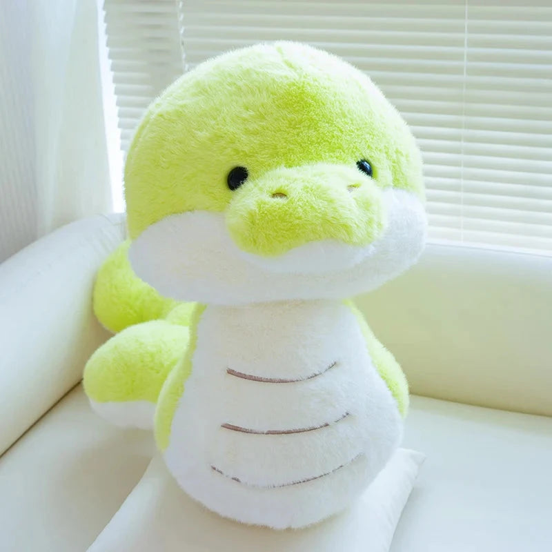 kawaiies-softtoys-plushies-kawaii-plush-Noodles the Long Green Fluffy Snake Soft toy 20in / 50cm 