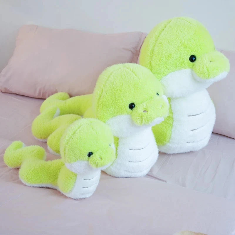 kawaiies-softtoys-plushies-kawaii-plush-Noodles the Long Green Fluffy Snake Soft toy 