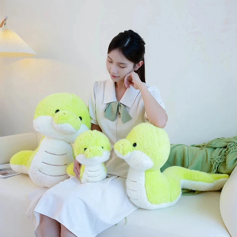 kawaiies-softtoys-plushies-kawaii-plush-Noodles the Long Green Fluffy Snake Soft toy 