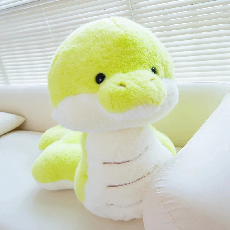 kawaiies-softtoys-plushies-kawaii-plush-Noodles the Long Green Fluffy Snake Soft toy 