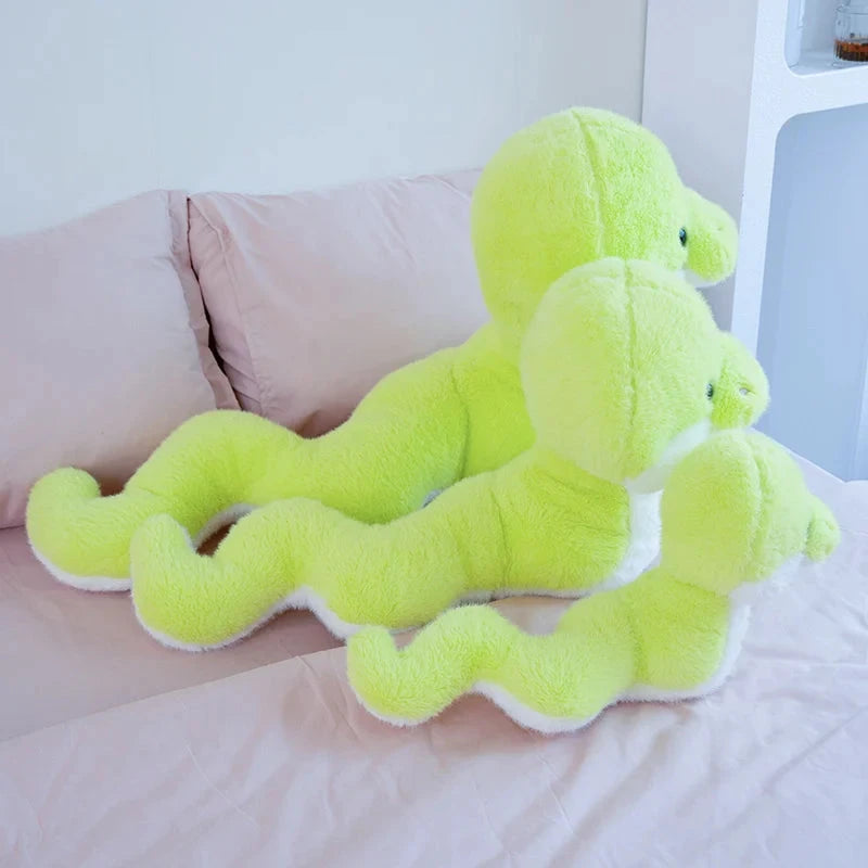 kawaiies-softtoys-plushies-kawaii-plush-Noodles the Long Green Fluffy Snake Soft toy 