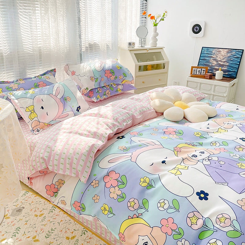 Yellow Floral Bedding Set Collection with Bed Sheet – Kawaiies