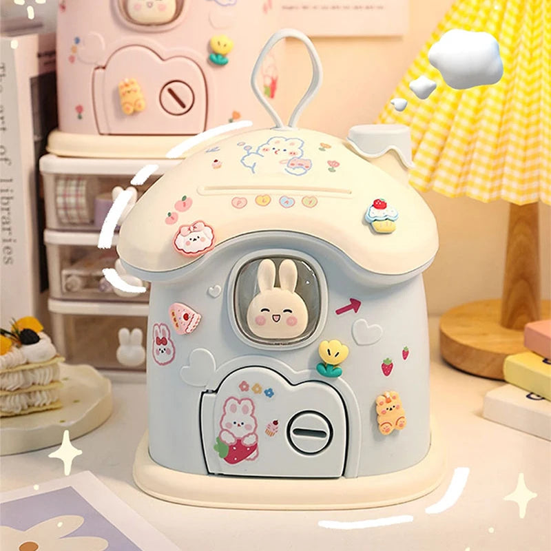 kawaiies-softtoys-plushies-kawaii-plush-Pastel Bunny House Piggy Bank Organisers 