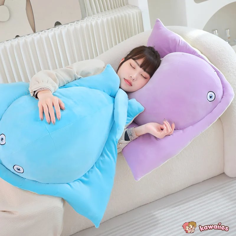 kawaiies-softtoys-plushies-kawaii-plush-Pastel Purple Blue Stingray Plushies Soft toy 