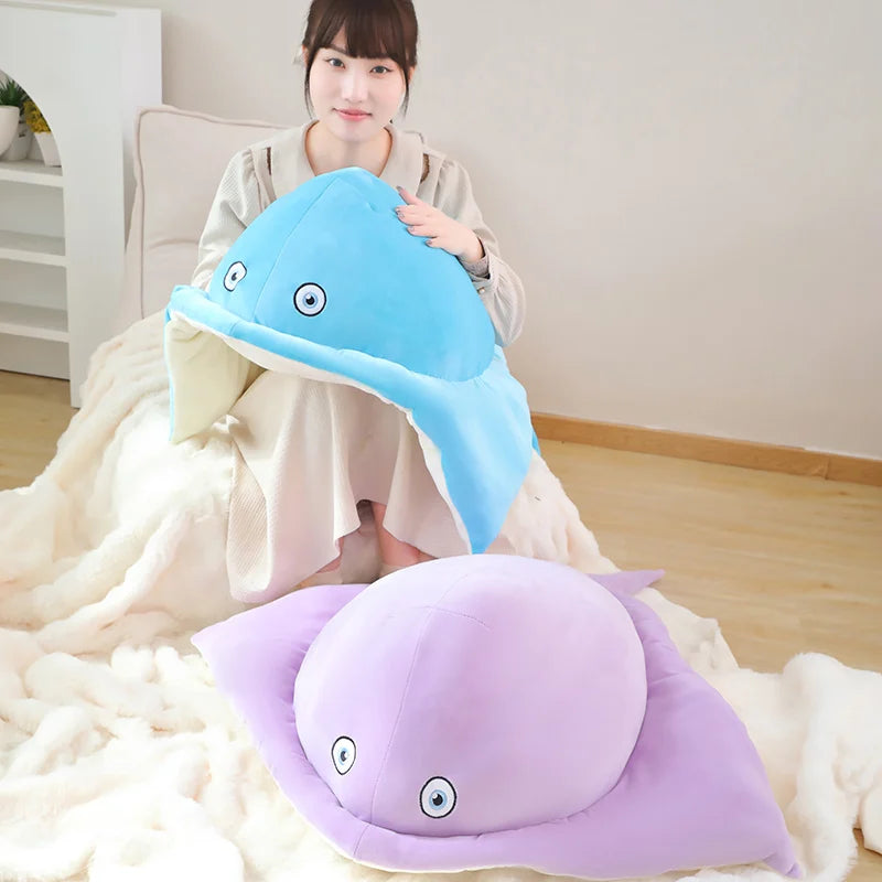 kawaiies-softtoys-plushies-kawaii-plush-Pastel Purple Blue Stingray Plushies Soft toy 