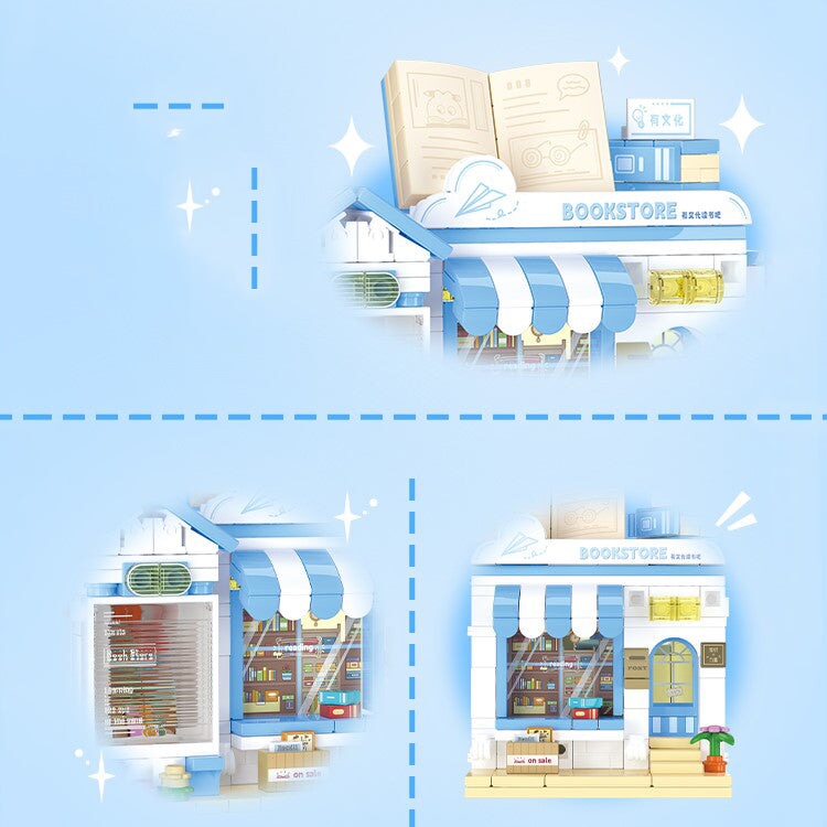 kawaiies-softtoys-plushies-kawaii-plush-Pet Candy Bakery Book Folding Micro City Building Sets Build it 