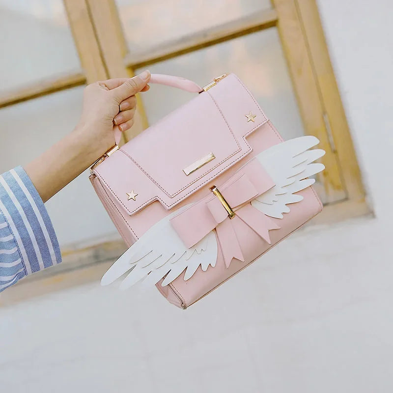 kawaiies-softtoys-plushies-kawaii-plush-Pink Angel Wings Shoulder Bag Hand Bag Apparel 