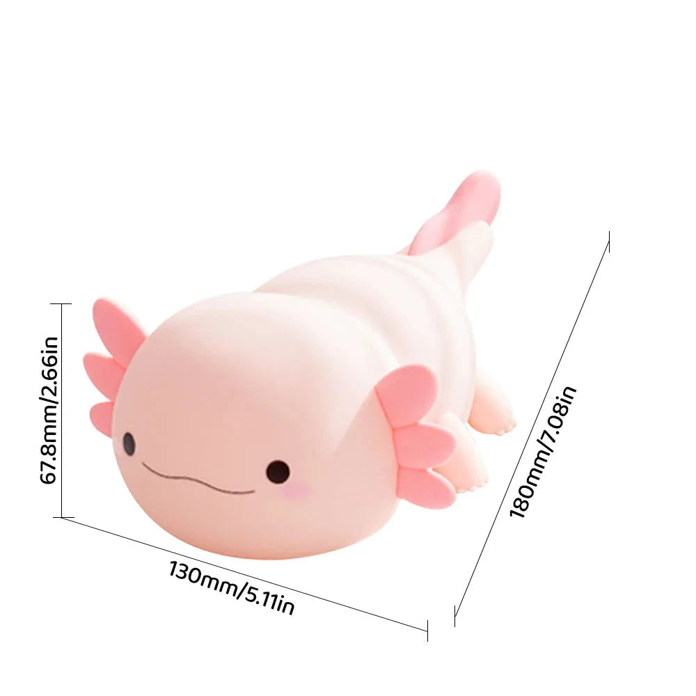 kawaiies-softtoys-plushies-kawaii-plush-Pink Axolotl LED Night Light Home Decor 