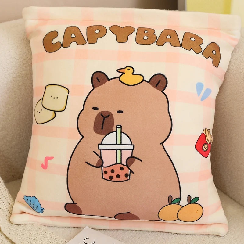 kawaiies-softtoys-plushies-kawaii-plush-Pink Brown Capybara Candy Bag Plushies Soft toy Brown 