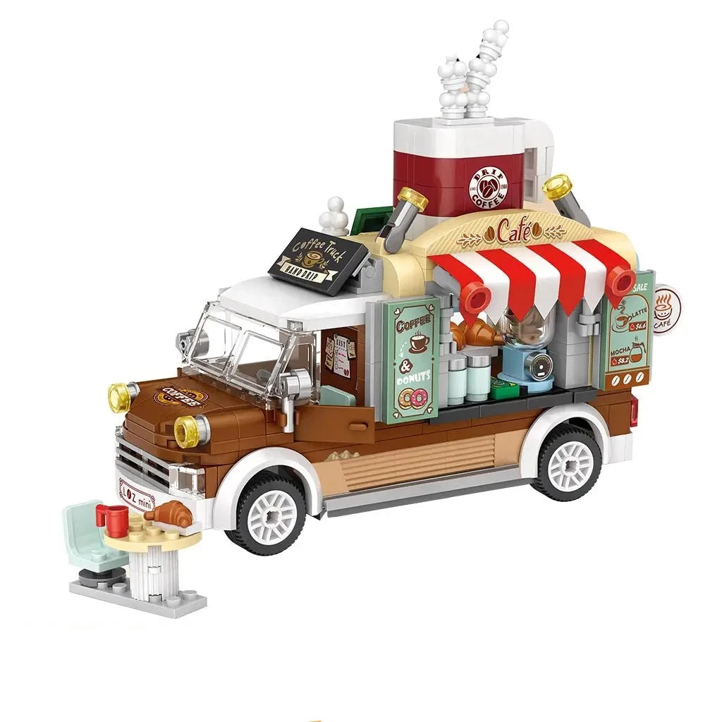 kawaiies-softtoys-plushies-kawaii-plush-Pizza and Coffee Truck Nano Building Blocks Build it Coffee (no box) 
