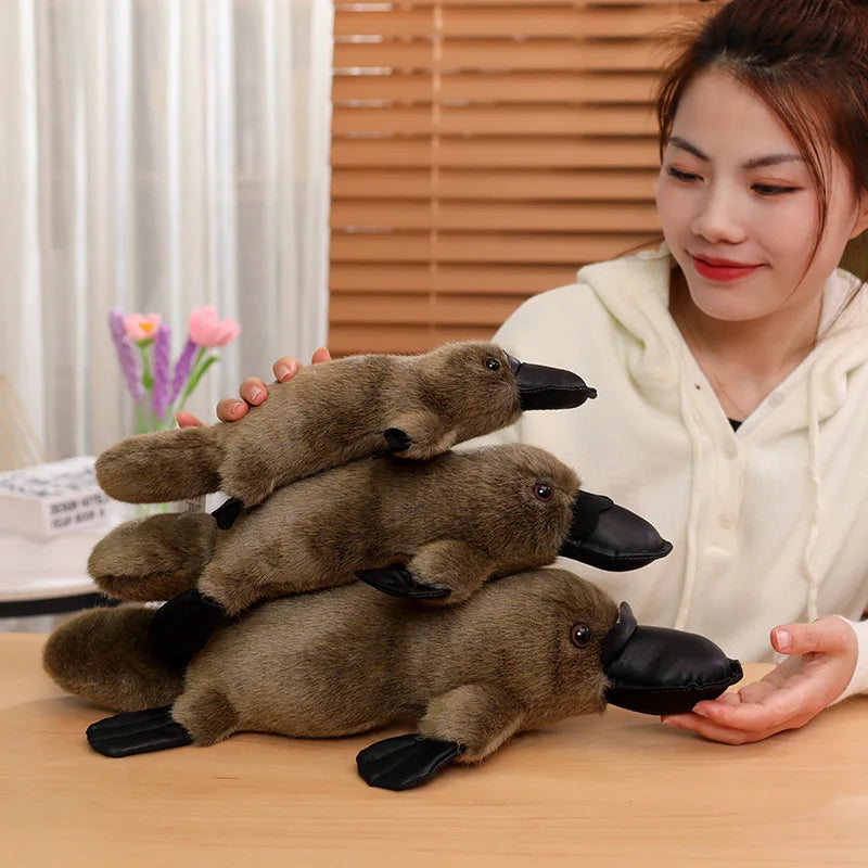 kawaiies-softtoys-plushies-kawaii-plush-Pleep the Fluffy Brown & White Platypus Plush Soft toy 