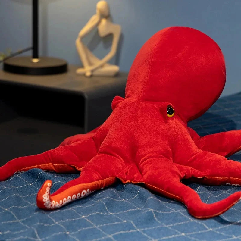 kawaiies-softtoys-plushies-kawaii-plush-Red Life-like Octopus Plushie Soft toy 