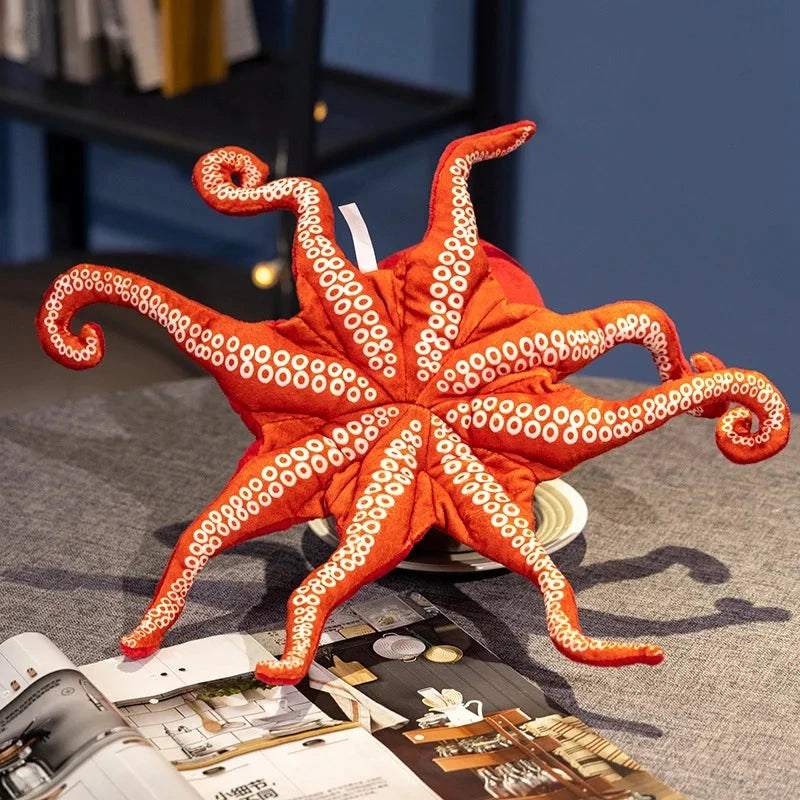 kawaiies-softtoys-plushies-kawaii-plush-Red Life-like Octopus Plushie Soft toy 