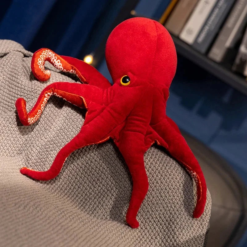 kawaiies-softtoys-plushies-kawaii-plush-Red Life-like Octopus Plushie Soft toy 