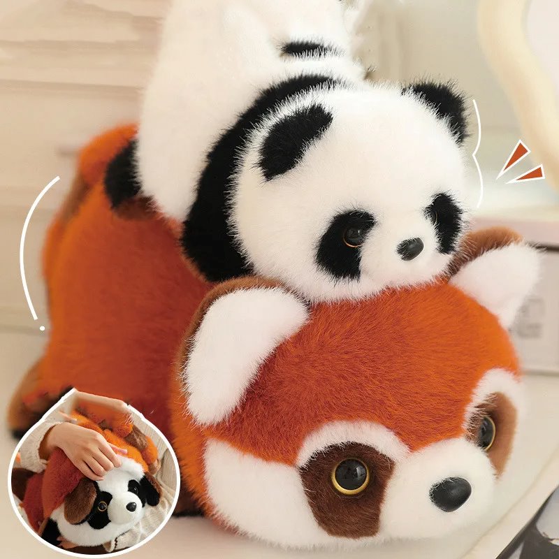 kawaiies-softtoys-plushies-kawaii-plush-Reversible Red Panda to Panda Plush Soft toy 