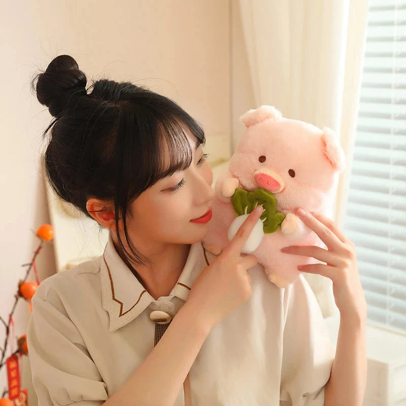 kawaiies-softtoys-plushies-kawaii-plush-Round Fluffy Chonky Piggy Plushie Soft toy Cabbage 20cm 