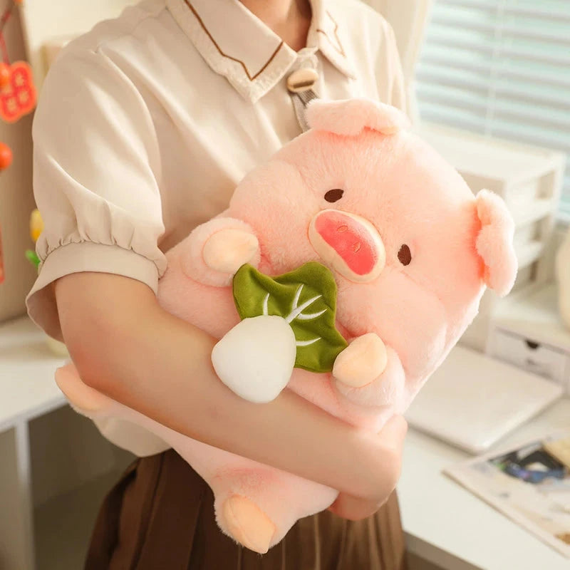 kawaiies-softtoys-plushies-kawaii-plush-Round Fluffy Chonky Piggy Plushie Soft toy Cabbage 30cm 