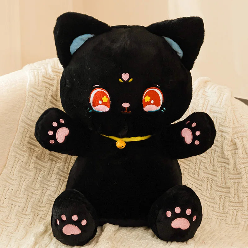 kawaiies-softtoys-plushies-kawaii-plush-Sailor Moon Fluffy Black White Cat Plushies Soft toy 