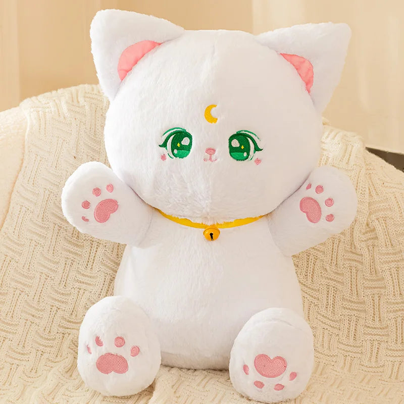 kawaiies-softtoys-plushies-kawaii-plush-Sailor Moon Fluffy Black White Cat Plushies Soft toy 