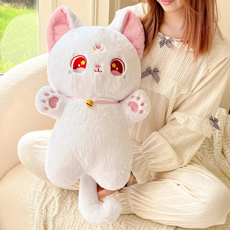 kawaiies-softtoys-plushies-kawaii-plush-Sailor Moon Fluffy Black White Cat Plushies Soft toy 