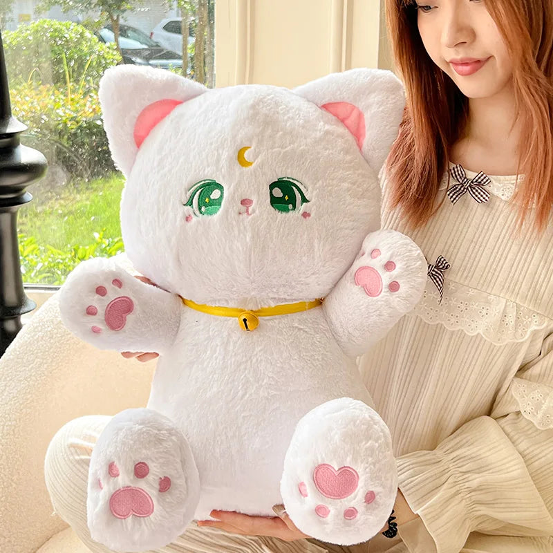 kawaiies-softtoys-plushies-kawaii-plush-Sailor Moon Fluffy Black White Cat Plushies Soft toy 